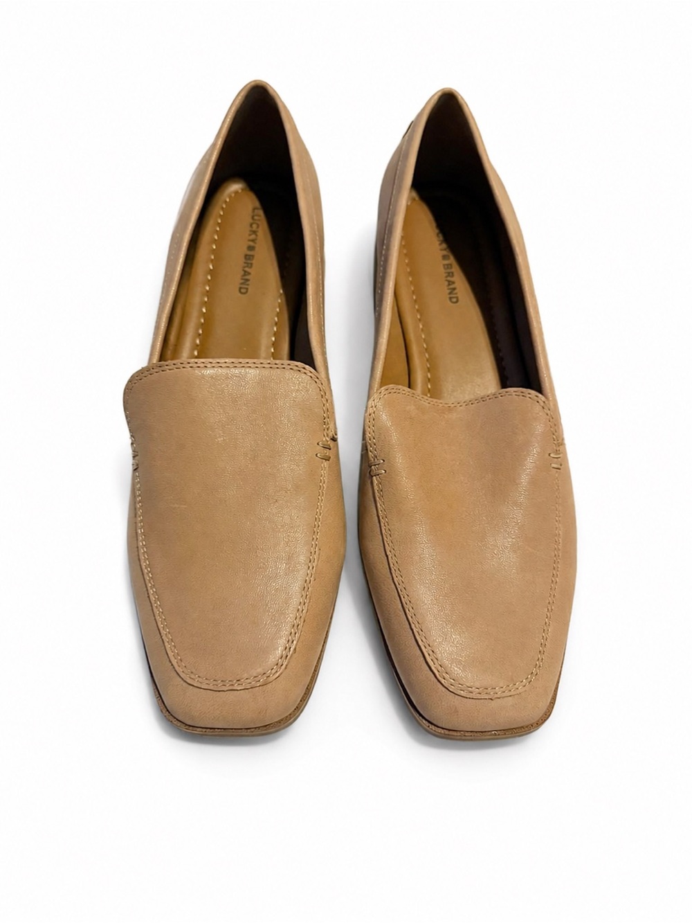 Lucky Brand Women’s Tan Square Toe Loafers Size 11M